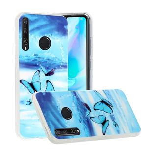 For Huawei Y6p (2020) Luminous TPU Soft Protective Case(Butterflies)