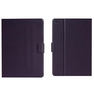 For Samsung Galaxy Tab A9 Pure Color PU Tablet Case with Sleep / Wake-up Function(Purple)