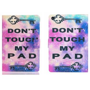 For Samsung Galaxy Tab A9 Voltage Coloured Drawing Smart PU Tablet Case with Sleep / Wake-up Function(Dont Touch My Pad)