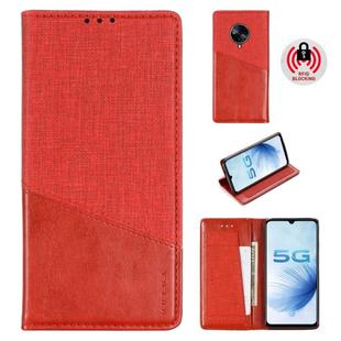 For Vivo S6 MUXMA MX109 Horizontal Flip Leather Case with Holder & Card Slot & Wallet(Red)