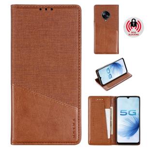 For Vivo S6 MUXMA MX109 Horizontal Flip Leather Case with Holder & Card Slot & Wallet(Brown)