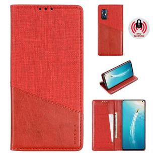 For Vivo V19 / V17 MUXMA MX109 Horizontal Flip Leather Case with Holder & Card Slot & Wallet(Red)