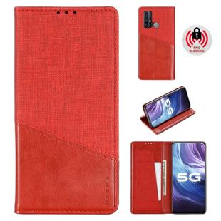 For Vivo Z6 MUXMA MX109 Horizontal Flip Leather Case with Holder & Card Slot & Wallet(Red)