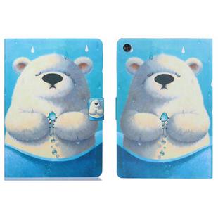 For Samsung Galaxy Tab A9+ Voltage Coloured Drawing Smart PU Tablet Case with Sleep / Wake-up Function(Polar Bear)