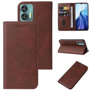 For OUKITEL C36 Magnetic Closure Leather Phone Case(Brown)