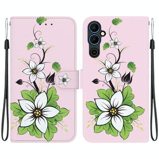 For Tecno Pova Neo 2 Crystal Texture Colored Drawing Leather Phone Case(Lily)