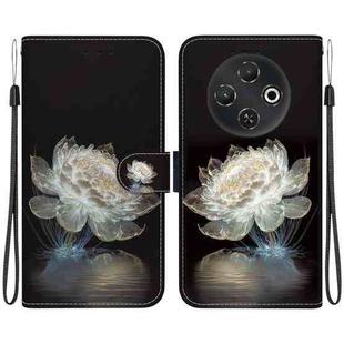 For Tecno Pop 9 5G / Spark 30C 5G Crystal Texture Colored Drawing Leather Phone Case(Crystal Peony)
