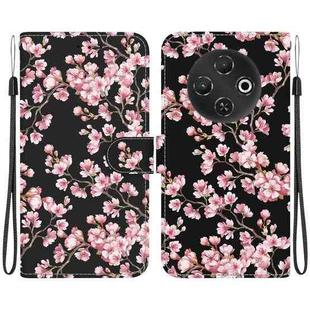 For Tecno Pop 9 5G / Spark 30C 5G Crystal Texture Colored Drawing Leather Phone Case(Plum Bossom)