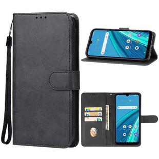 For Cricket Debut S2/AT&T Calypso 4  Leather Phone Case(Black)