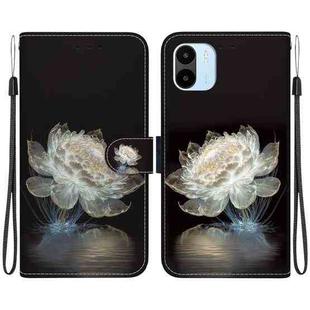 For Xiaomi Redmi A1 / A2 Crystal Texture Colored Drawing Leather Phone Case(Crystal Peony)
