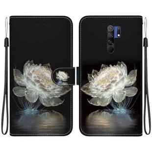 For Xiaomi Redmi 9 / 9 Prime Crystal Texture Colored Drawing Leather Phone Case(Crystal Peony)