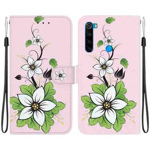 For Xiaomi Redmi Note 8 Crystal Texture Colored Drawing Leather Phone Case(Lily)