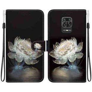 For Xiaomi Redmi Note 9 Pro / 9S Crystal Texture Colored Drawing Leather Phone Case(Crystal Peony)