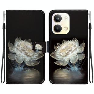 For OPPO Reno9 Pro Crystal Texture Colored Drawing Leather Phone Case(Crystal Peony)