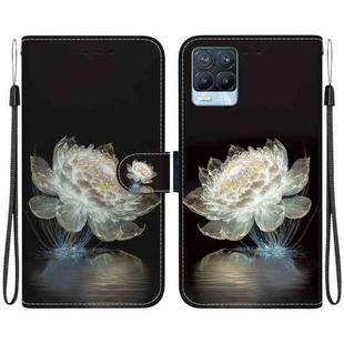 For Realme 8 / 8 Pro Crystal Texture Colored Drawing Leather Phone Case(Crystal Peony)