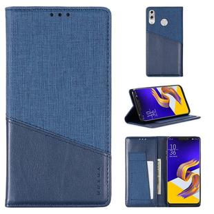 For Asus Zenfone 5z ZS620KL MUXMA MX109 Horizontal Flip Leather Case with Holder & Card Slot & Wallet(Blue)