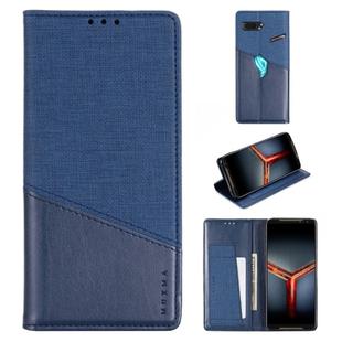 For Asus ROG Phone II ZS660KL MUXMA MX109 Horizontal Flip Leather Case with Holder & Card Slot & Wallet(Blue)