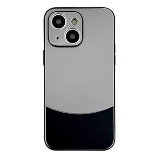 For iPhone 14 Plus Shockproof Frosted PC Silicone Frame Phone Case(Black)