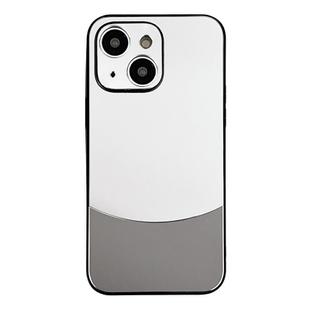 For iPhone 14 Shockproof Frosted PC Silicone Frame Phone Case(Silver)