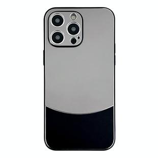 For iPhone 14 Pro Max Shockproof Frosted PC Silicone Frame Phone Case(Black)