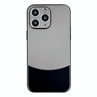For iPhone 11 Pro Max Shockproof Frosted PC Silicone Frame Phone Case(Black)