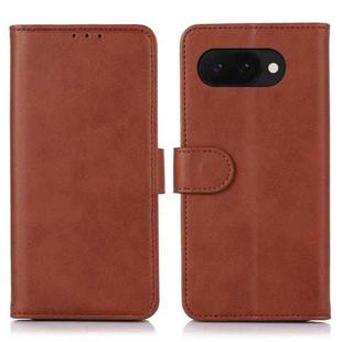 For Google Pixel 9a Cow Texture Flip Leather Phone Case(Brown)