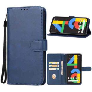For Google Pixel 4a 4G Leather Phone Case(Blue)