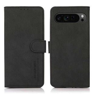 For Google Pixel 9 Pro KHAZNEH Matte Texture Leather Phone Case(Black)
