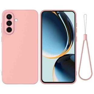 For Samsung Galaxy A17 4G Solid Color Liquid Silicone Dropproof Full Coverage Phone Case(Pink)