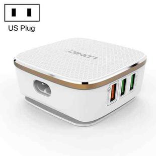 LDNIO A6704 QC2.0 USB + 5 USB Interfaces Travel Charger Mobile Phone Charger, Cable Length: 1.5m, US Plug