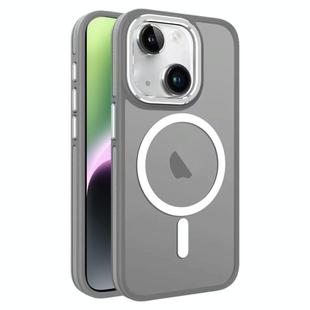 For iPhone 14 / 13 Two-color Frosted MagSafe Magnetic Phone Case(Grey)