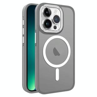For iPhone 13 Pro Max Two-color Frosted MagSafe Magnetic Phone Case(Grey)