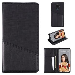 For Huawei Nova 5i Pro MUXMA MX109 Horizontal Flip Leather Case with Holder & Card Slot & Wallet(Black)