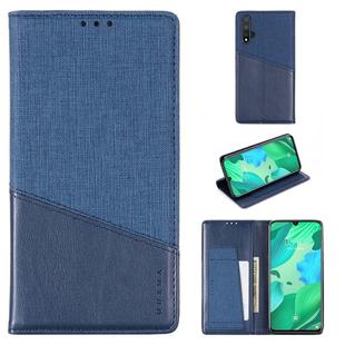 For Huawei Nova 5 Pro MUXMA MX109 Horizontal Flip Leather Case with Holder & Card Slot & Wallet(Blue)