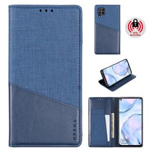 For Huawei Nova 6 SE MUXMA MX109 Horizontal Flip Leather Case with Holder & Card Slot & Wallet(Blue)