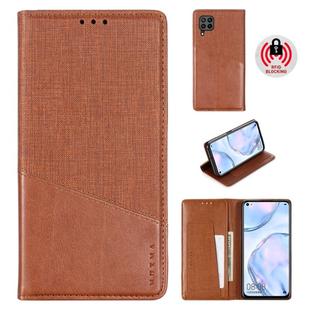 For Huawei Nova 6 SE MUXMA MX109 Horizontal Flip Leather Case with Holder & Card Slot & Wallet(Brown)