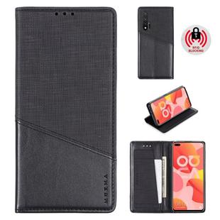 For Huawei Nova 6 MUXMA MX109 Horizontal Flip Leather Case with Holder & Card Slot & Wallet(Black)
