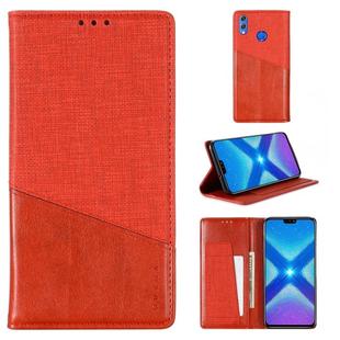 For Huawei Honor 8X MUXMA MX109 Horizontal Flip Leather Case with Holder & Card Slot & Wallet(Red)