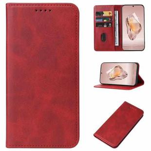 For OnePlus Ace 3 / 12R Magnetic Closure Leather Phone Case(Red)