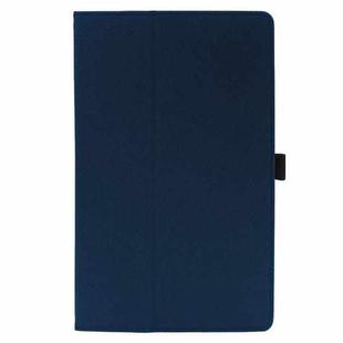 For TCL NxtPaper 11 2-Folding Magnetic Shockproof Leather Tablet Case(Dark Blue)