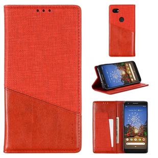 For Google Pixel 3a XL MUXMA MX109 Horizontal Flip Leather Case with Holder & Card Slot & Wallet(Red)