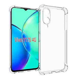 For vivo Y17s 4G Shockproof Non-slip Thickening TPU Phone Case(Transparent)