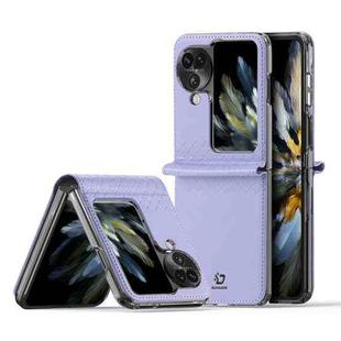 For OPPO Find N3 Flip DUX DUCIS Bril Series PU + TPU Phone Case(Purple)