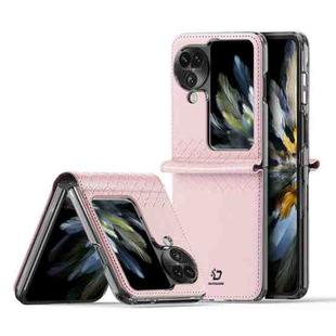 For OPPO Find N3 Flip DUX DUCIS Bril Series PU + TPU Phone Case(Pink)