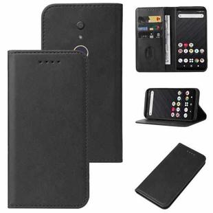 For Fujitsu Arrows Be4 Plus/F-41B/BZ02 Magnetic Closure Leather Phone Case(Black)