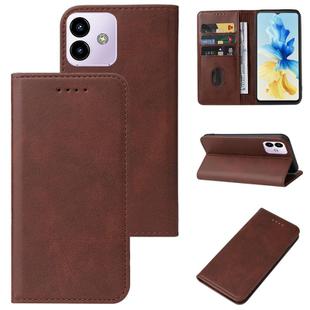 For CUBOT Note 40 Magnetic Closure Leather Phone Case(Brown)