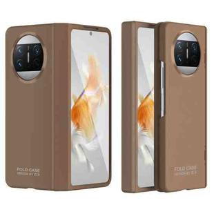 For Huawei Mate X3 Extraordinary Series Hinged Folding Full Phone Case(Coffee)