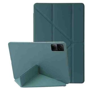 For Redmi Pad Pro 12.1 Deformation Silicone Leather Tablet Case(Deep Green)