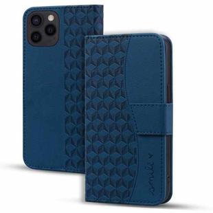 For iPhone 16 Pro Business Diamond Buckle Leather Phone Case with Lanyard(Royal Blue)