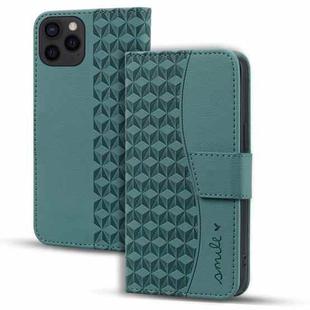 For iPhone 16 Pro Max Business Diamond Buckle Leather Phone Case with Lanyard(Green)